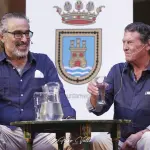 Miguel Navas y Luis El Zambo. Presentación nuevo disco de Luis El Zambo. Palacio Castillo de Luna, Rota (Cádiz). Foto: Kiko Valle