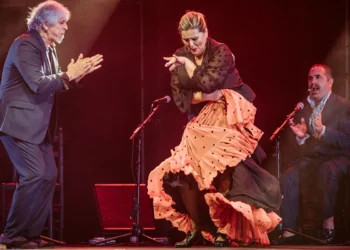 Antonio Malena y María del Mar Moreno. LVIII Fiesta de la Bulería. Patio de la Tonelería, Bodegas González Byass, Jerez. 23 agosto 2025. Foto: Esteban Abión