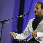 Moisés Vargas. Concurso Nacional de Cante Jondo Antonio Mairena. Casa Palacio Duques de Arcos, Mairena del Alcor, Sevilla. 5 sep 2025. Foto: Kiko Valle