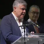 Alcalde Juanma López. Concurso Nacional de Cante Jondo Antonio Mairena. Casa Palacio Duques de Arcos, Mairena del Alcor, Sevilla. 5 sep 2025. Foto: Kiko Valle