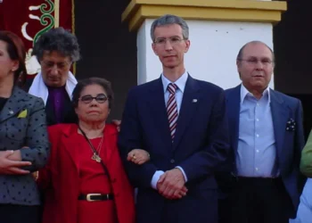 Miguel Funi, Bernarda, Francisco Jiménez (alcalde de Utrera), Paco del Gastor, Inés de Utrera. Foto: Estela Zatania