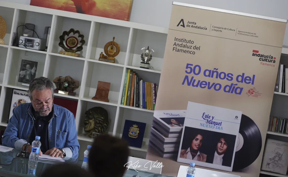 Manuel Curao. Mesa redonda Cincuenta aniversario de 'Nuevo día'. Instituto Andaluz del Flamenco, Sevilla. 5 nov 2025. Foto: Kiko Valle