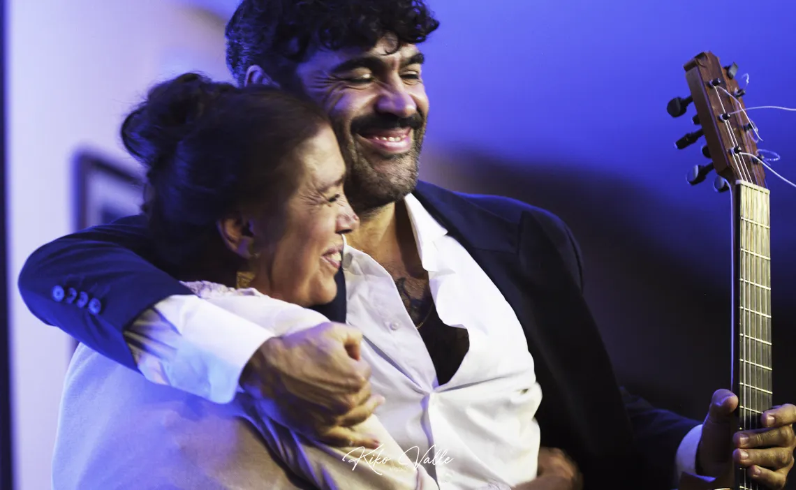 Lole Montoya y Joselito Acedo. 50º aniversario de 'Nuevo día'. Peña Flamenca Torres Macarena, Sevilla. 6 nov 2025. Foto: Kiko Valle