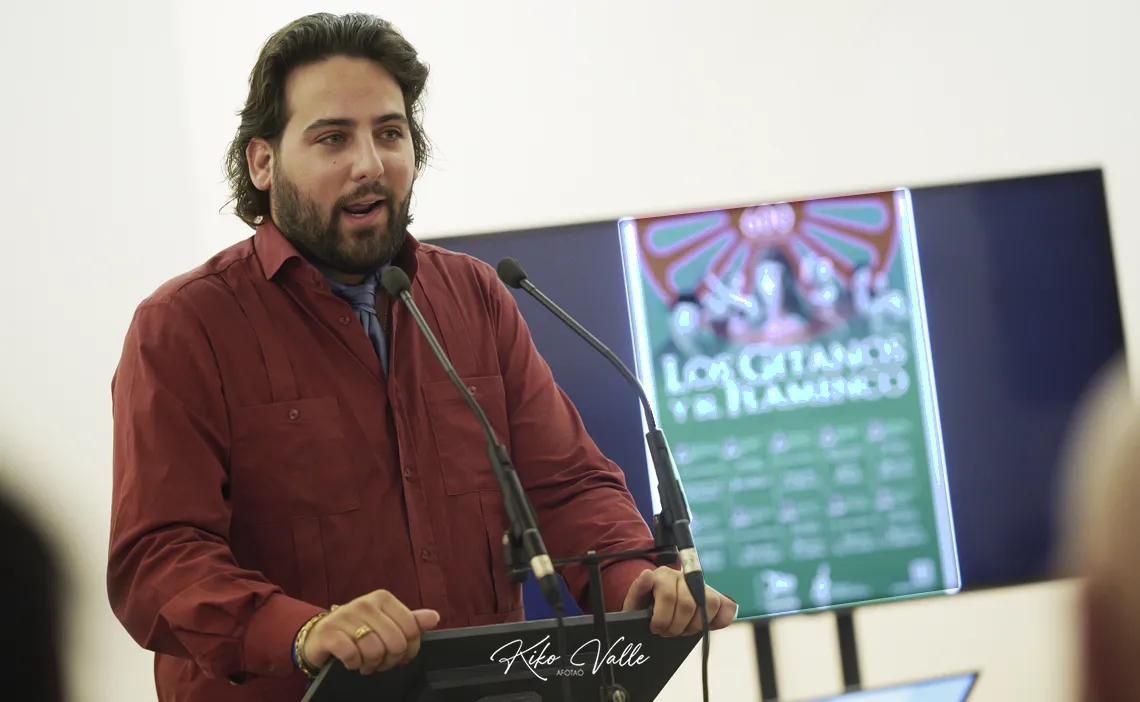Juanelo. Presentación del ciclo 'Los gitanos y el flamenco', de la Federación Provincial de Entidades Flamencas. Casa de la Provincia, Sevilla. 13 nov 2025. Foto: Kiko Valle