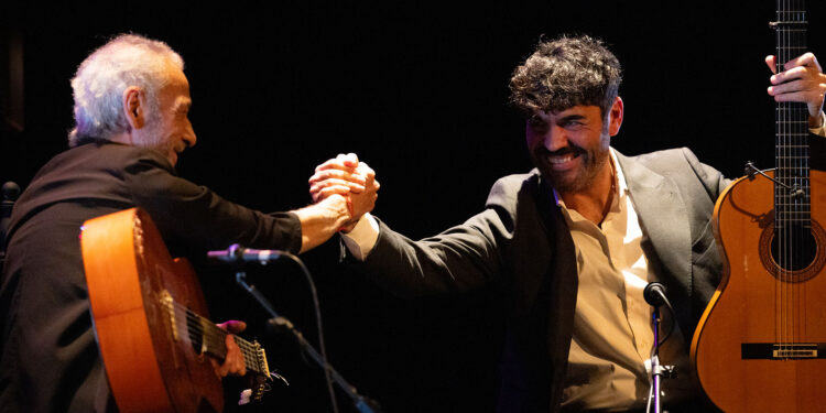 'Remembering Seville. 50 years without Niño Ricardo', by José Acedo and Joselito Acedo. Festival Flamenco from Nimes. Odeon Theater in Nìmes. Feb 16, 2026. Photo: Sandy Korzekwa