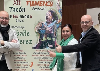 Presentación del festival Tacón Flamenco de Utrera. Peña Flamenca Tío José de Paula, Jerez. 9 feb 2026. Foto: Juan Garrido