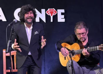 Rancapino Chico y Antonio Higuero. Peña Flamenca Buena Gente, Jerez. Foto: Juan Garrido