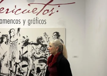 La consejera Patricia del Pozo, en la inauguración de la exposición 'Vericuetos flamencos y gráficos'. Foto: Cons Cultura