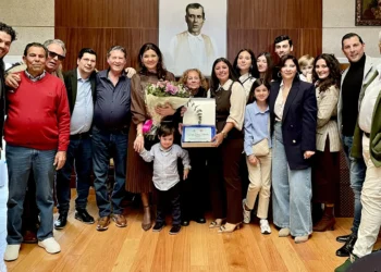 Foto de familia. Homenaje a Lorenzo Gálvez Ripoll. Peña Tío José de Paula, Jerez. Foto: Juan Garrido