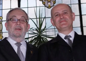 Luis Soler, con su sobrino Ramón Soler, autor de este artículo. Foto: Luis de la Fuente - La Opinión de Zamora