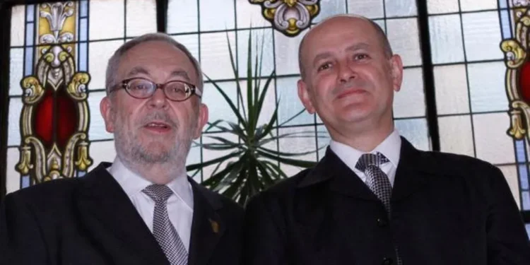 Luis Soler, con su sobrino Ramón Soler, autor de este artículo. Foto: Luis de la Fuente - La Opinión de Zamora