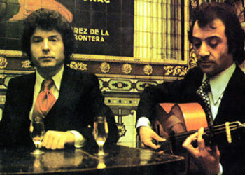 Imagen de portada del álbum 'Homenaje a Don Antonio Chacón', de Enrique Morente y Pepe Habichuela.