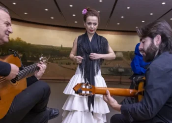 'De Carmencita a Pericet', de Olga Pericet, Gerardo Núñez y Álvaro Martinete. Museo de Arte Metropolitano. Festival Flamenco Nueva York. 15 marzo 2026. Foto: ©Matt_Karas @karasmattik