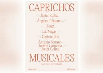Poster for Caprichos Musicales listing performers: Javier Ruibal, Ángeles Toledano, Zenet, Las Migas, Club del Río, Antonio Serrano, Josemi Carmona, Javier Colina.