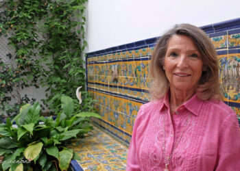 Dña. Cristina Heeren, presidenta la Fundación que lleva su nombre, fotografiada en la sede de la calle Pureza, Triana. Foto: perezventana