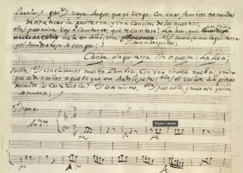 Detalle de la tonadilla 'La gitana pobre y el majo enamorado'.