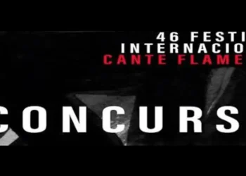 Poster announcing the 46th International Cante Flamenco Festival — Concurso (flamenco singing competition).