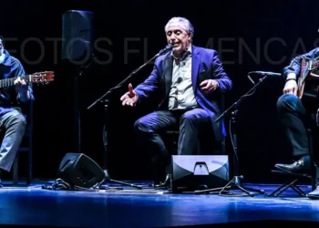 'Huellas de albero', de Segundo Falcón, Paco Jarana y Manolo Franco. Festival Arte Flamenco Mont-de-Marsan. Teatro Le Molière. 3 julio 2026. Foto: Laurent Robert - LR Fotos Flamencas