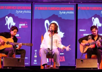 Davideana, Kiki Morente y Pablo Fernández. IX Festival Cabildo Flamenco de Archidona, Málaga. 3 julio 2026. Foto: David Burbano