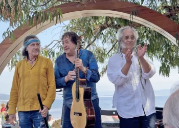 Konzert von Toninho Horta, Rubem Dantas und Jorge Pardo. Strand La Barrosa, San Vicente do Mar (Pontevedra, Galizien). 19. Juli 2026. Foto: Faustino Núñez