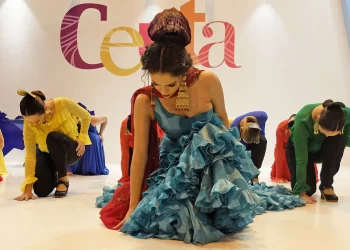 Espectáculo del Ballet Flamenco de Ceuta - Escuela María José Lesmes en la Feria Internacional del Turismo, Fitur. Foto: perezventana