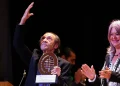 El maestro Pepe Habichuela, recibiendo el Preio Internacional del Flamenco en Sanlúcar de Barrameda, 2024. Foto: Angélica
